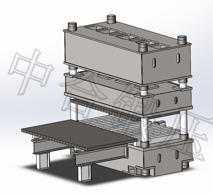 壓紋機一個實用專利_彈性鏈接移動工作臺(圖1) 壓紋機一個實用專利_彈性鏈接移動工作臺(圖1)